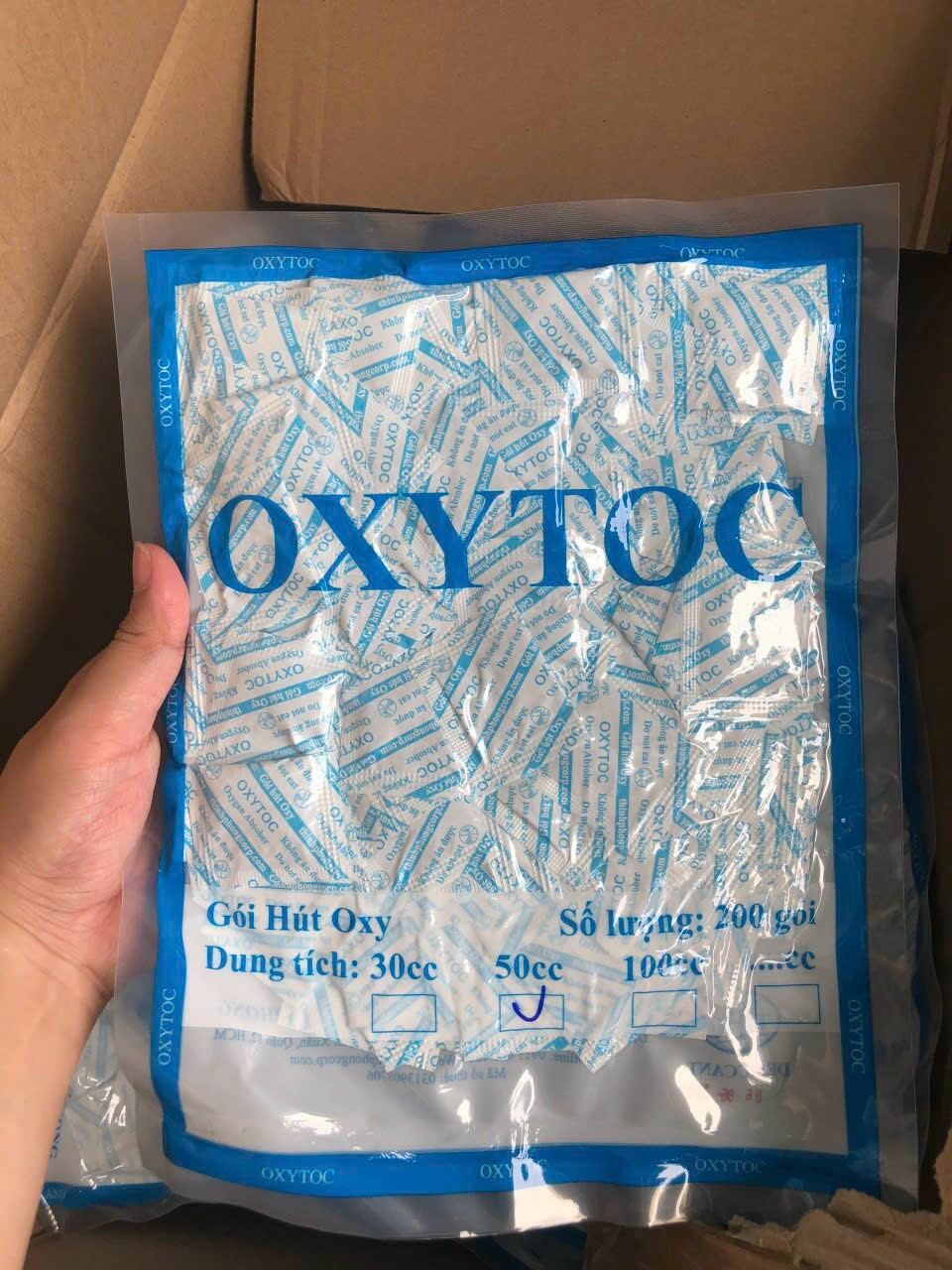 Gói hút ẩm chuyên dụng thực phẩm Oxytoc gói nguyên 200 gói