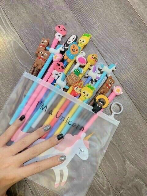 SÉT 20 cây bút bi hình đầu thú siêu cute giá rẻ