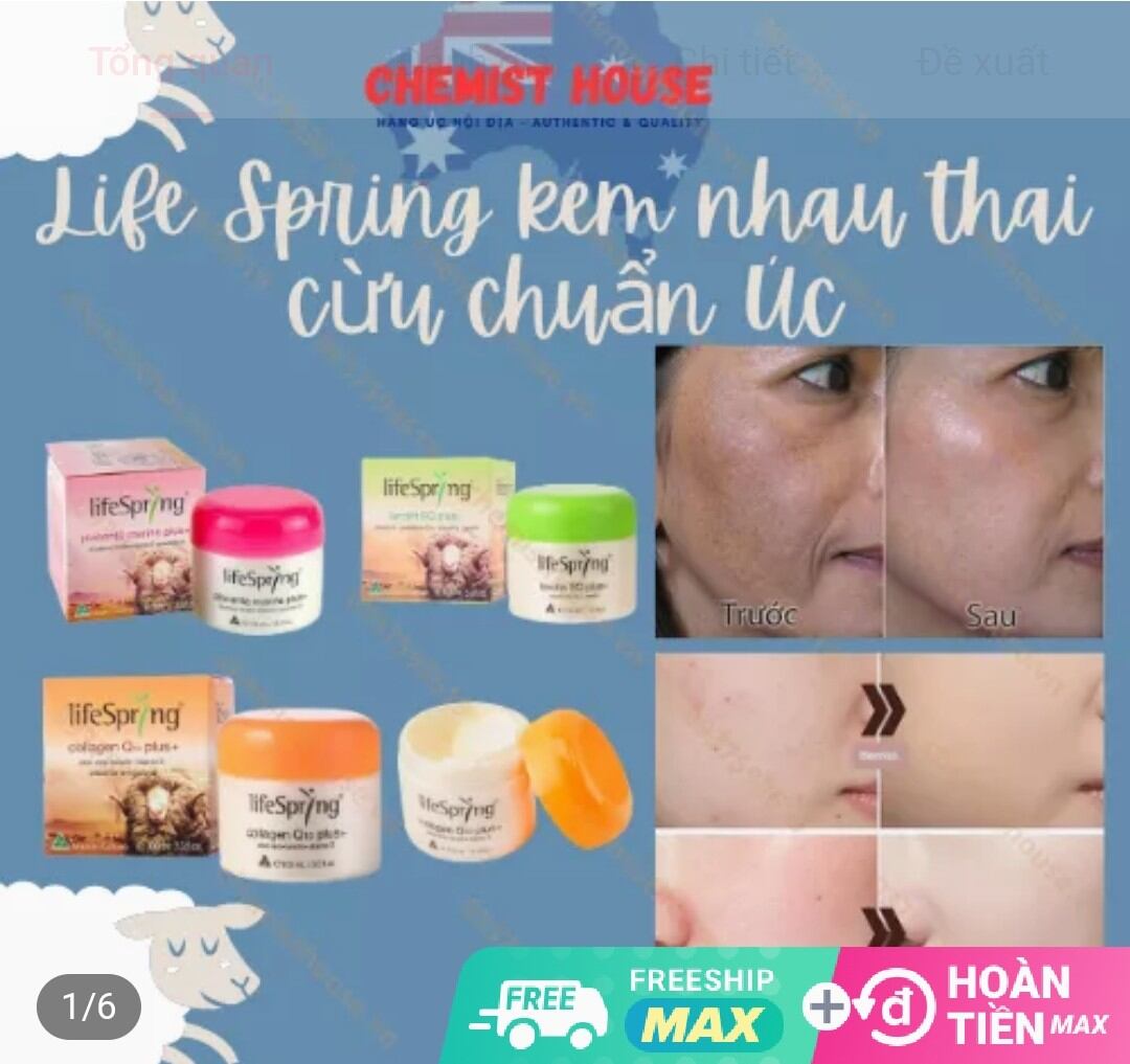 Kem dưỡng da mặt nhau thai cừu