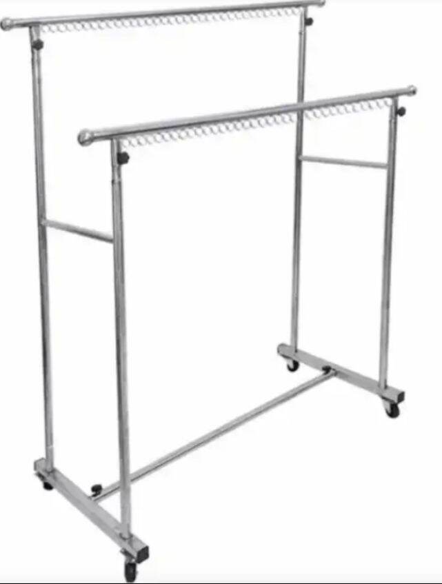 Sào phơi đồ đôi chân vuông Inox 100% chắc chắn ko gỉ sét
