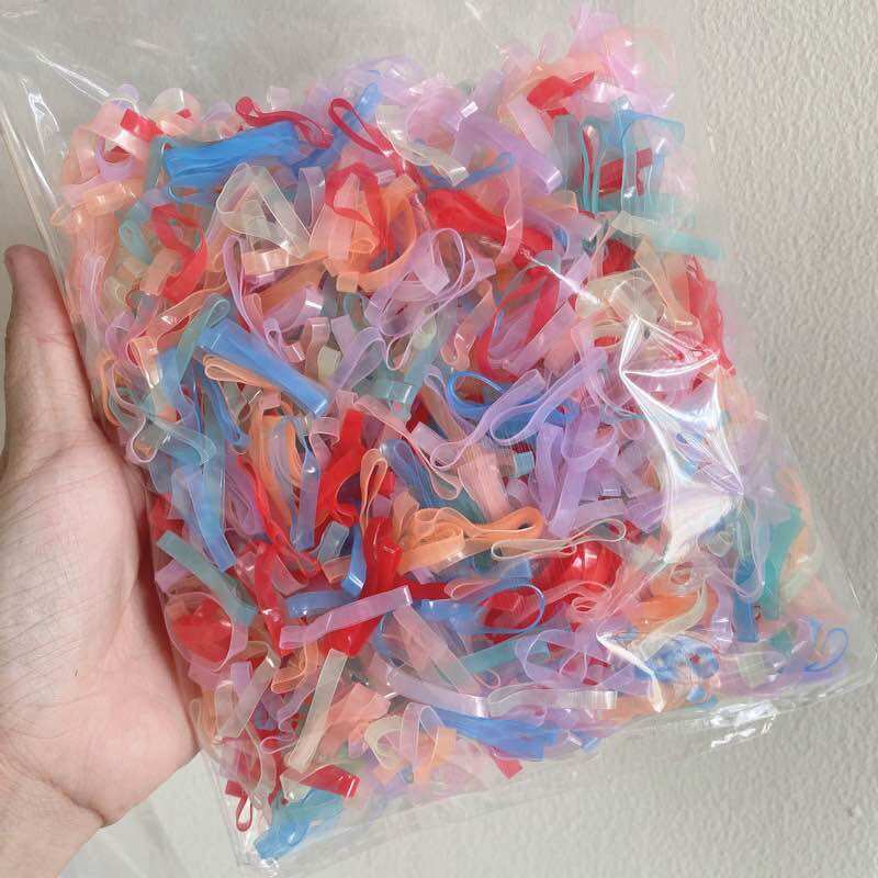 Thun cột tóc bảng to 4mm (100g)