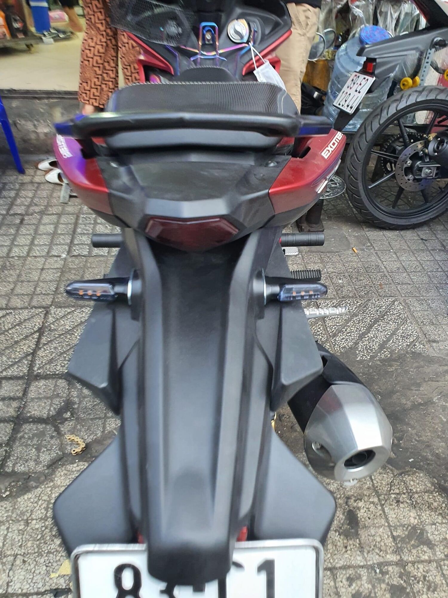 Xi nhan vario ngắn - gắn xe exciter 150/155