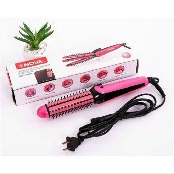 Máy duỗi tóc 3 in 1 Nova - máy uốn duỗi tóc mi - máy uốn duỗi bấm tóc - Máy duỗi tóc mini - Uốn Tóc Làm Xoăn Tóc