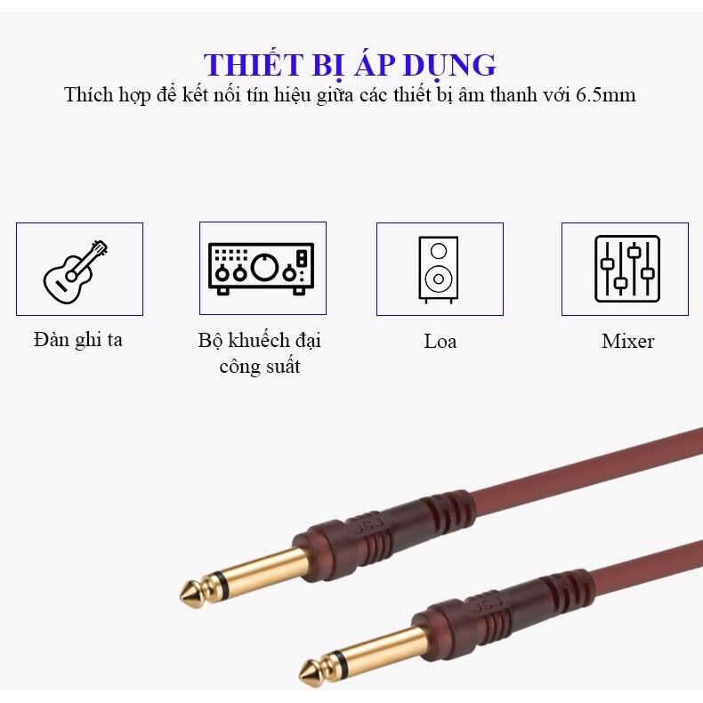Dây 2 đầu 6 ly , dài 1.5m
