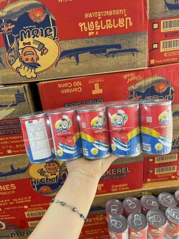 Cá mòi sốt cà đóng hộp Thái Hi chef