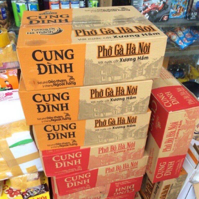 THÙNG PHỞ BÒ  CUNG ĐÌNH LOẠI 30GÓI -68G