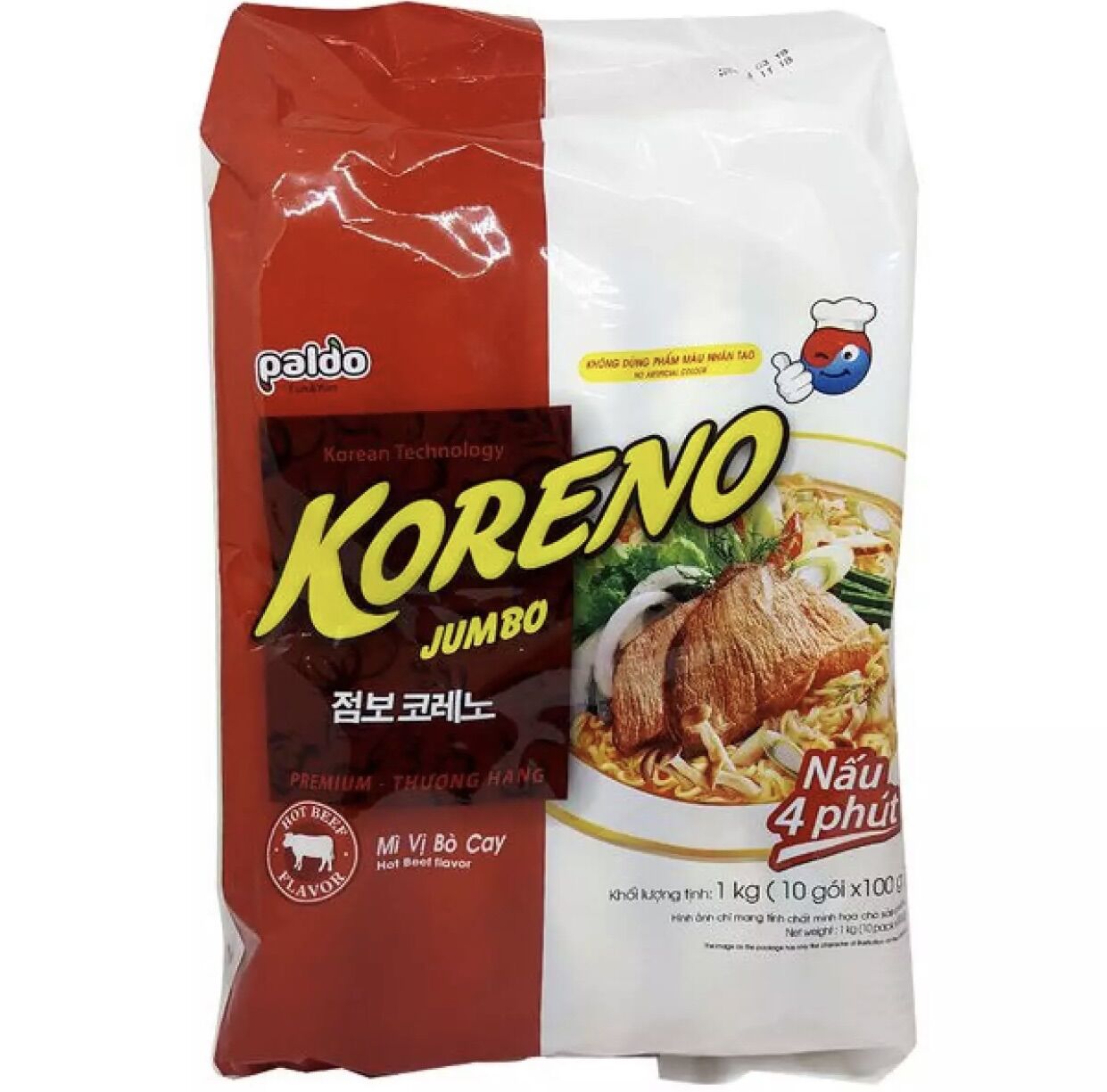 Mì Jumbo Koreno đủ vị 10 gói