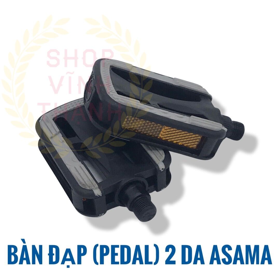 Cặp bàn đạp (pedal) xe đạp 2 da Asama