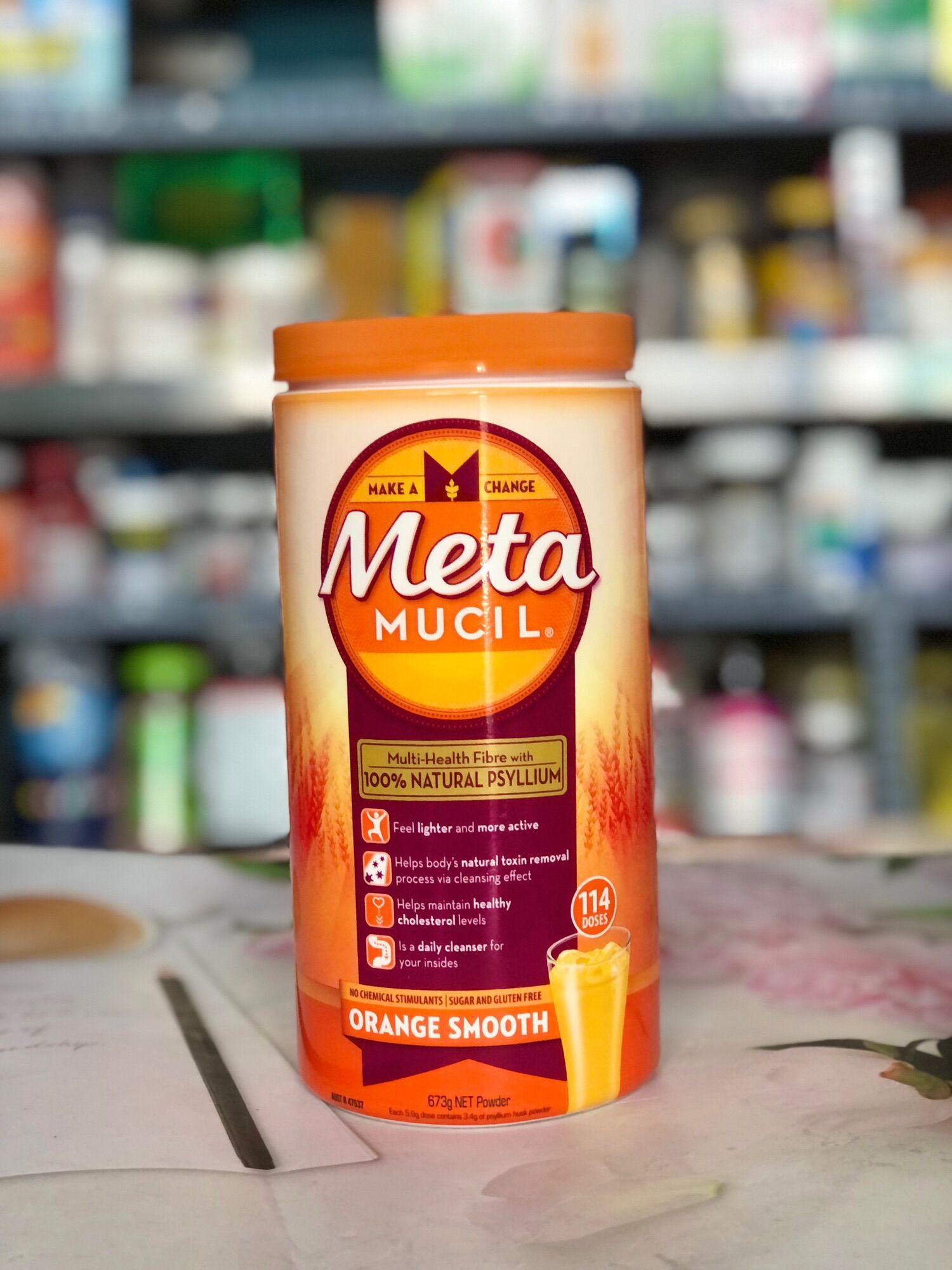 Bột cam bổ sung chất xơ Meta Mucil