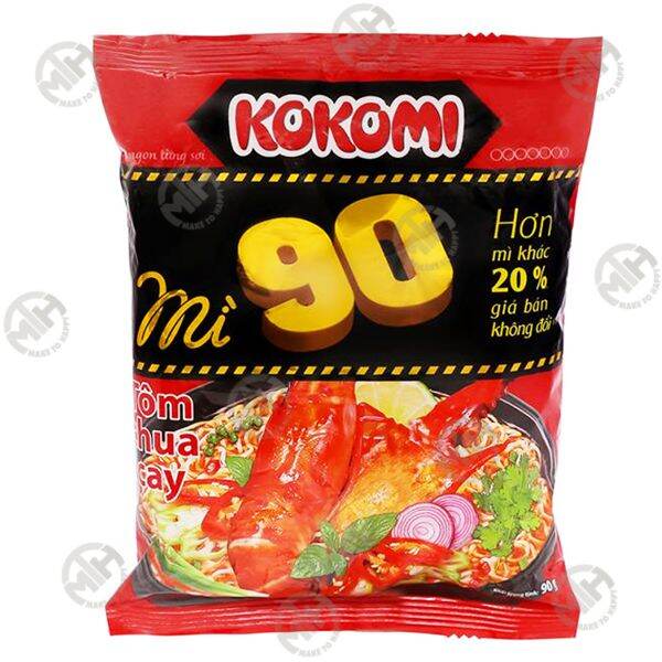 Thùng KoKoMi 30 gói Tôm Chua Cay 90gr