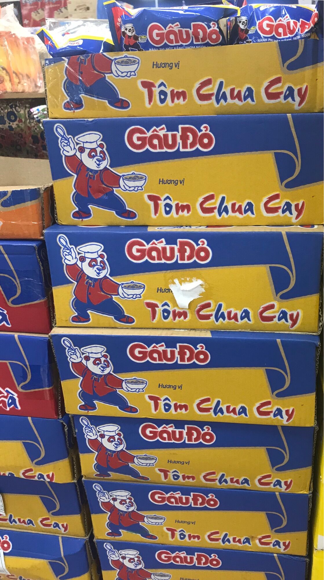 mì tôm gấu đỏ/ 3 Miền -Thùng 30 gói