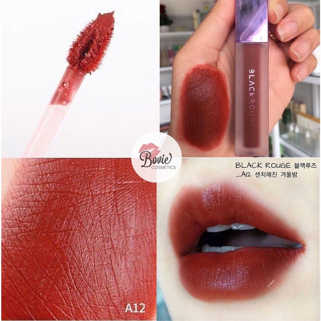 Son Blackrouge A12 son kem lì màu nâu đỏ màu son quốc dân