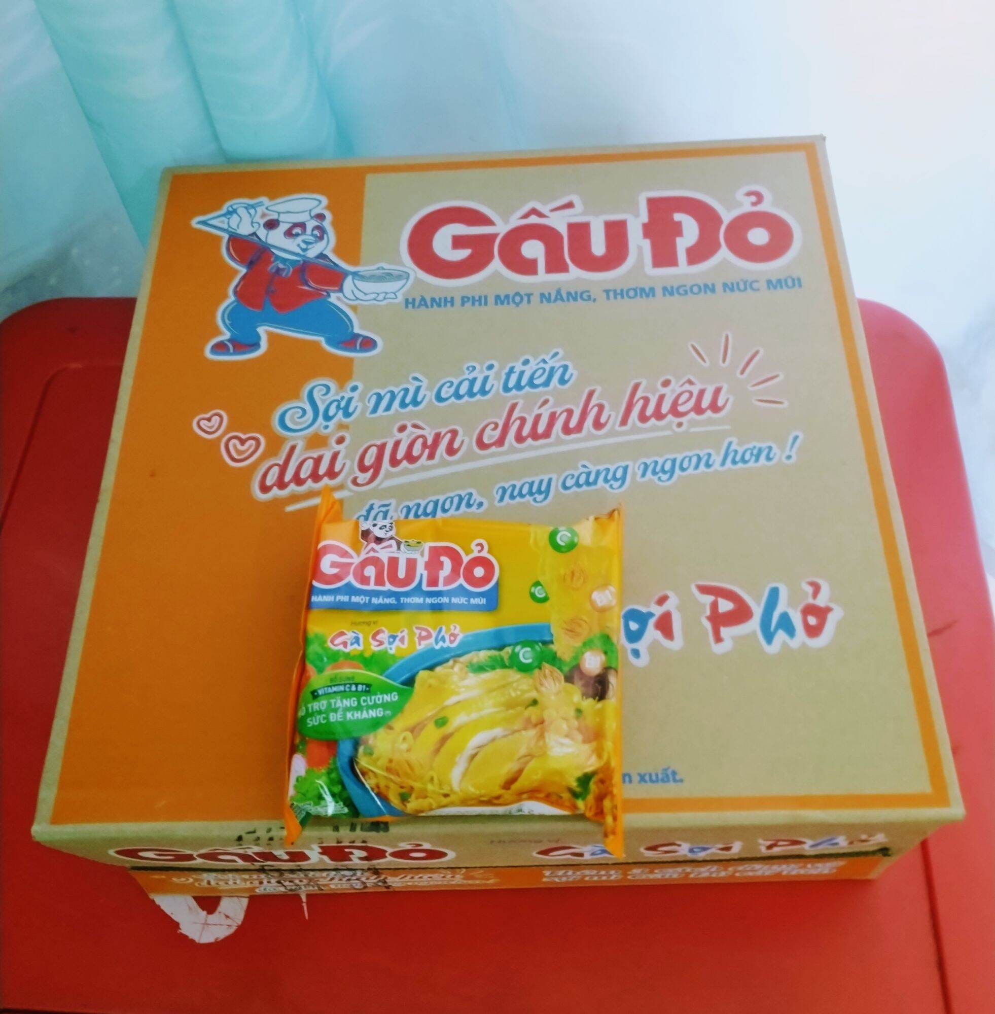 Mì Gấu Đỏ gà sợi phở thùng 30 gói