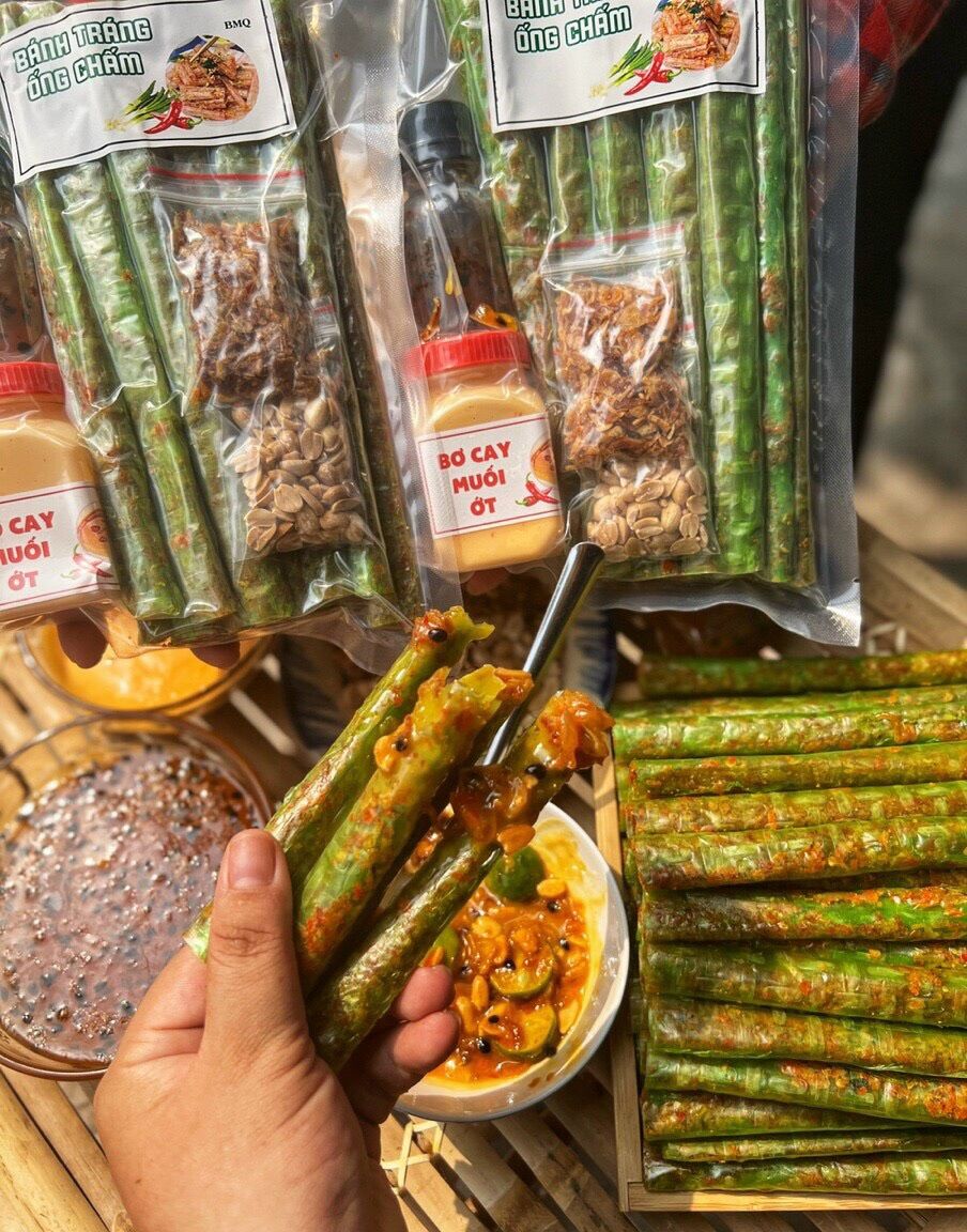 Sét bánh tráng ống thập cẩm sốt thái 💥