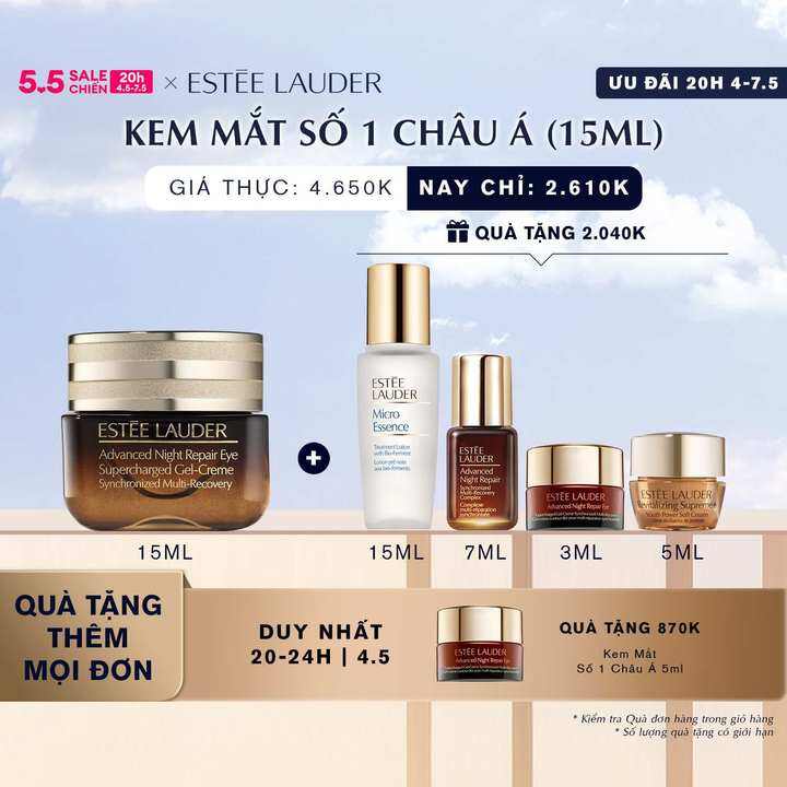 Kem mắt dạng gel Estee Lauder Advanced Night Repair Eye Supercharged Gel-Crème Synchronized Multi-Recovery Eye Cream 15ml