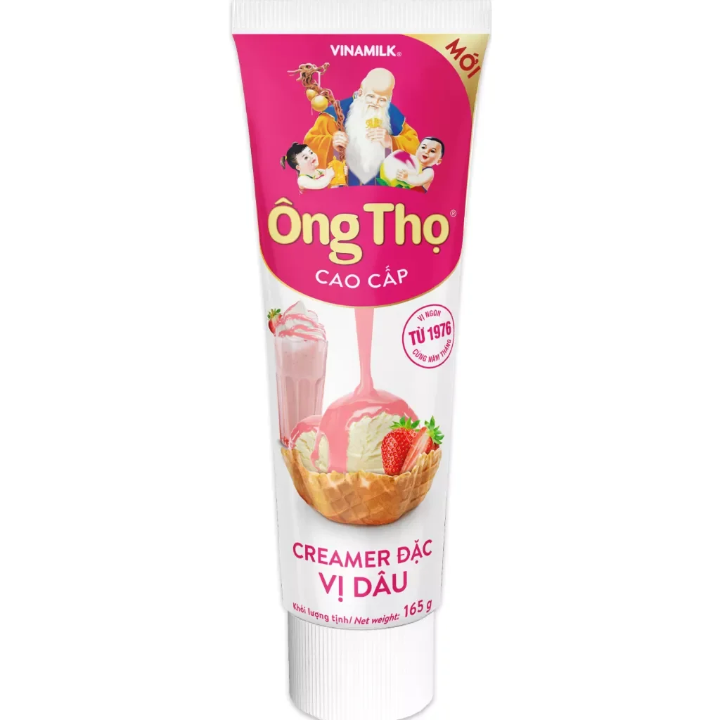 *FREE SHIP* Sữa Đặc Ông Thọ vị Dâu tuýp 165g hsd 27/9/2024