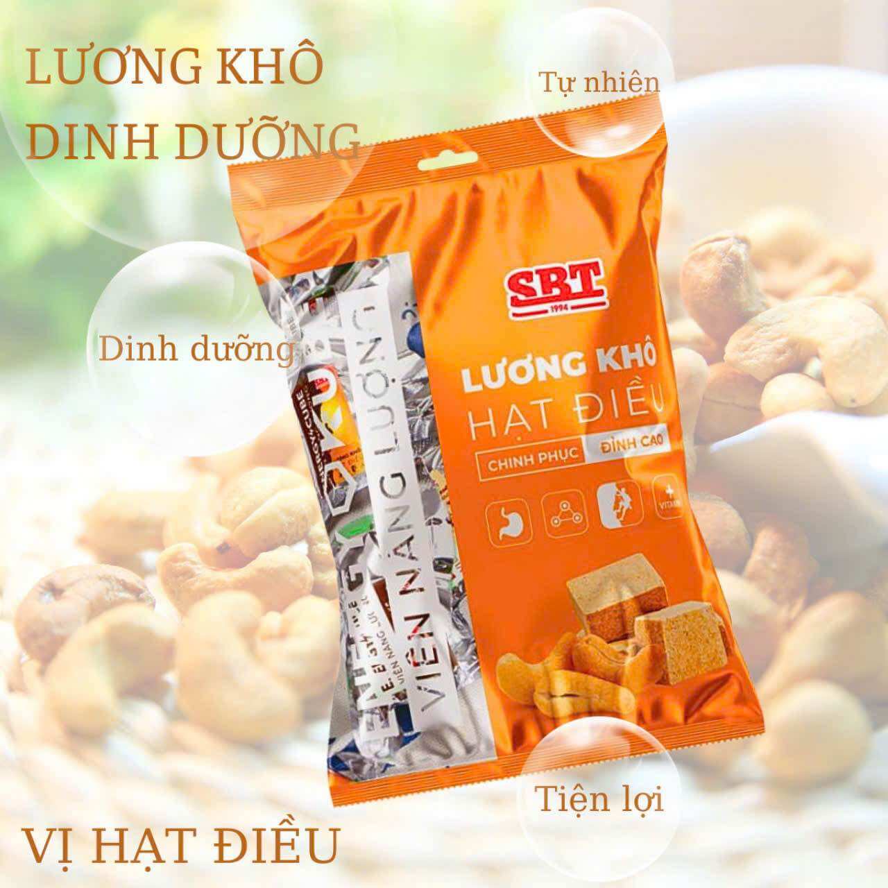  Lương khô Mini SBT - Vị Hạt Điều Gói 500gr 