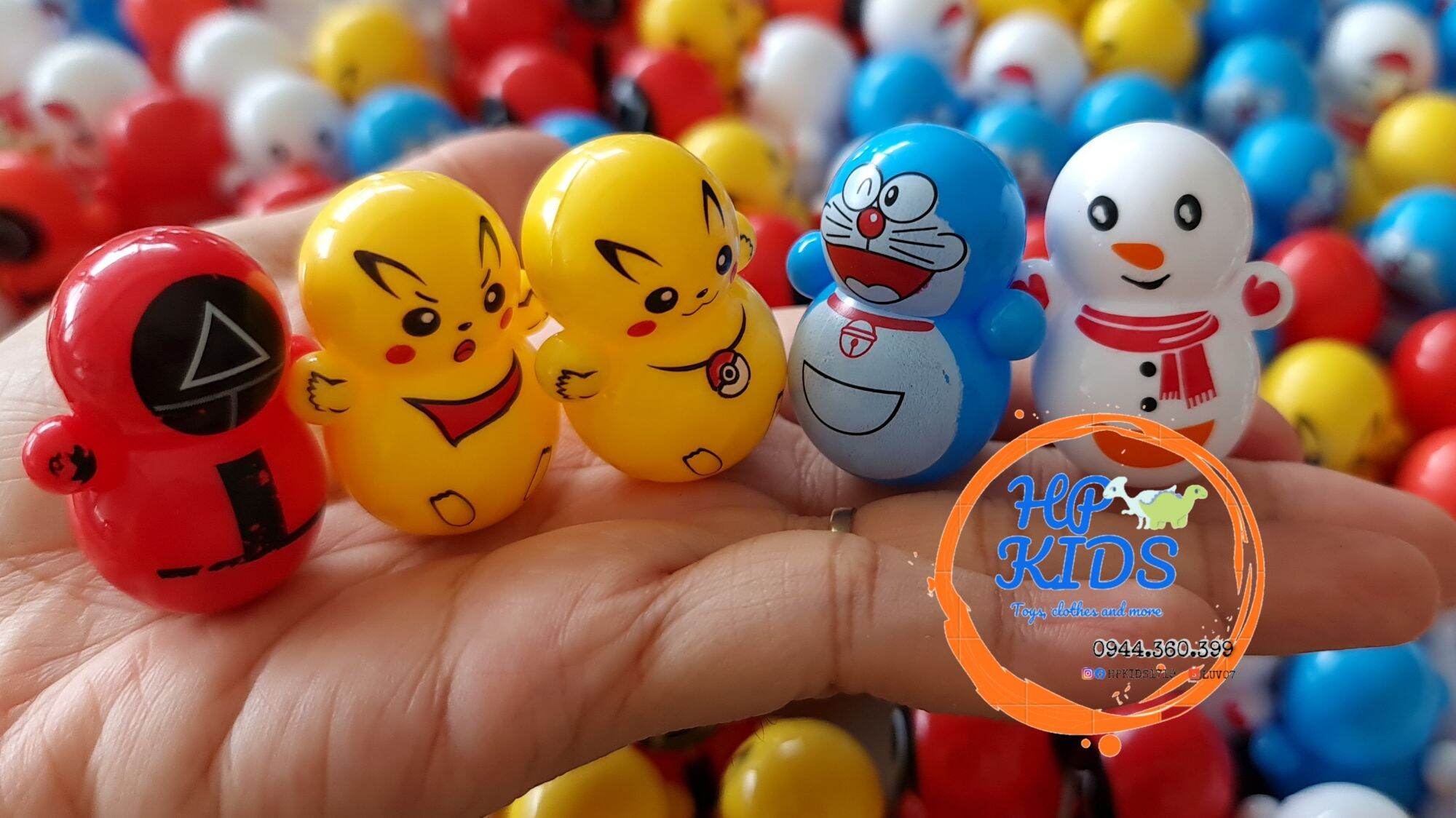 Set 5 con lật đật mini siêu đáng yêu.