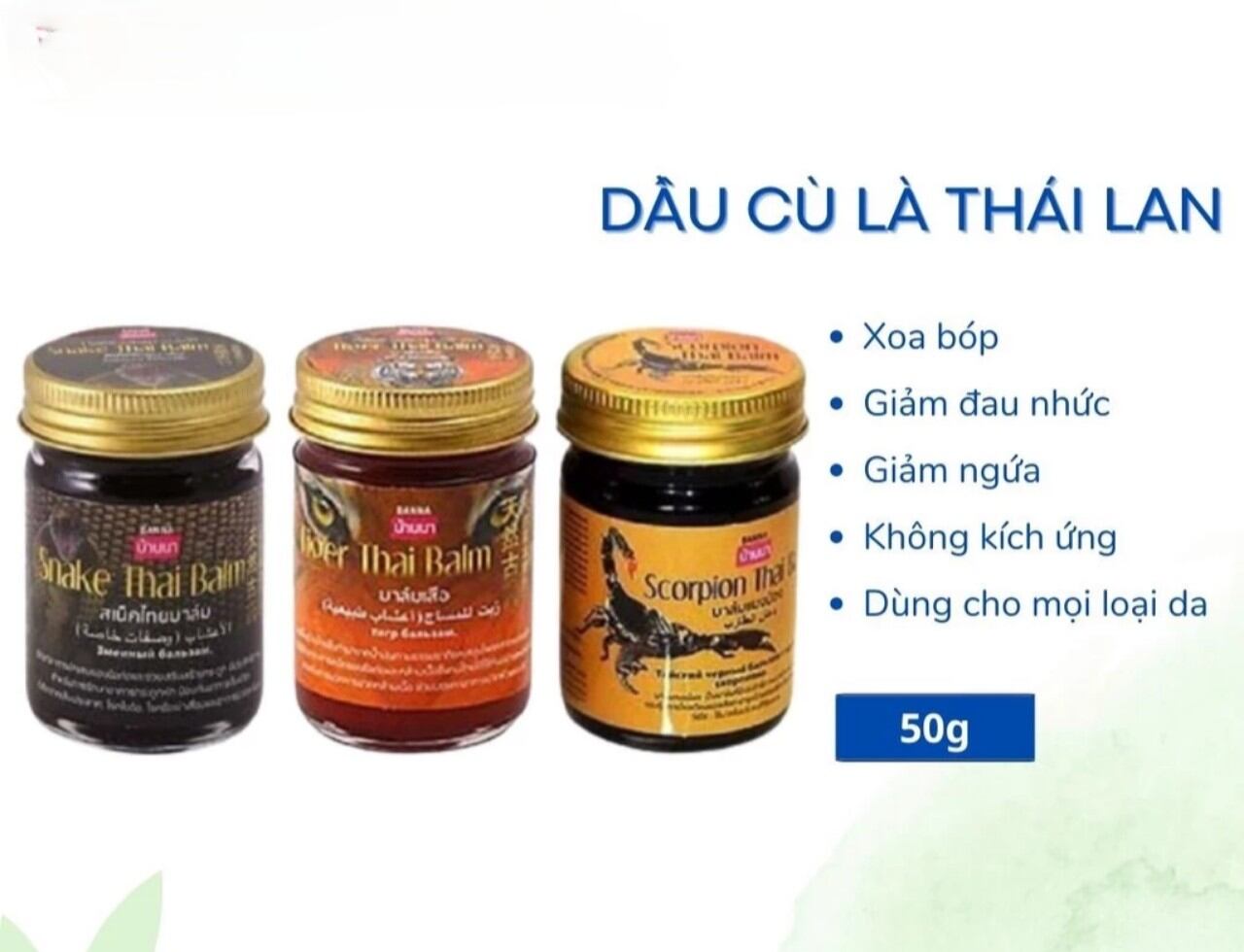 Dầu cù là thái lan xoa bóp cao hổ, rắn, bọ cạp