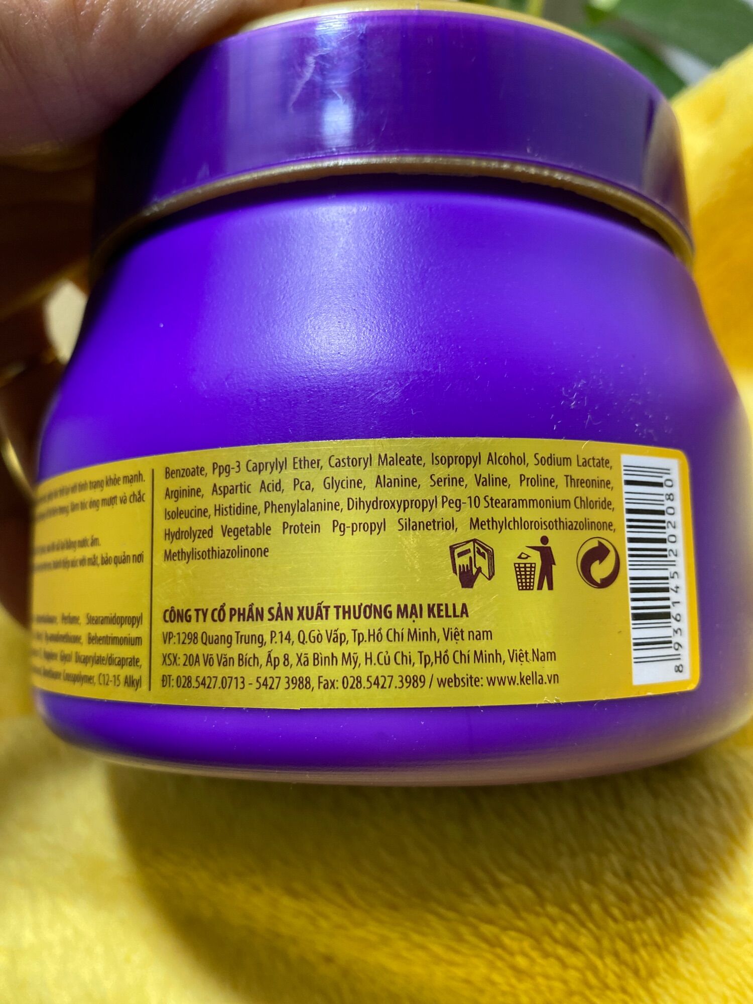Hấp dầu ủ tóc Siêu bóng mềm mượt LACEI tím 500ml