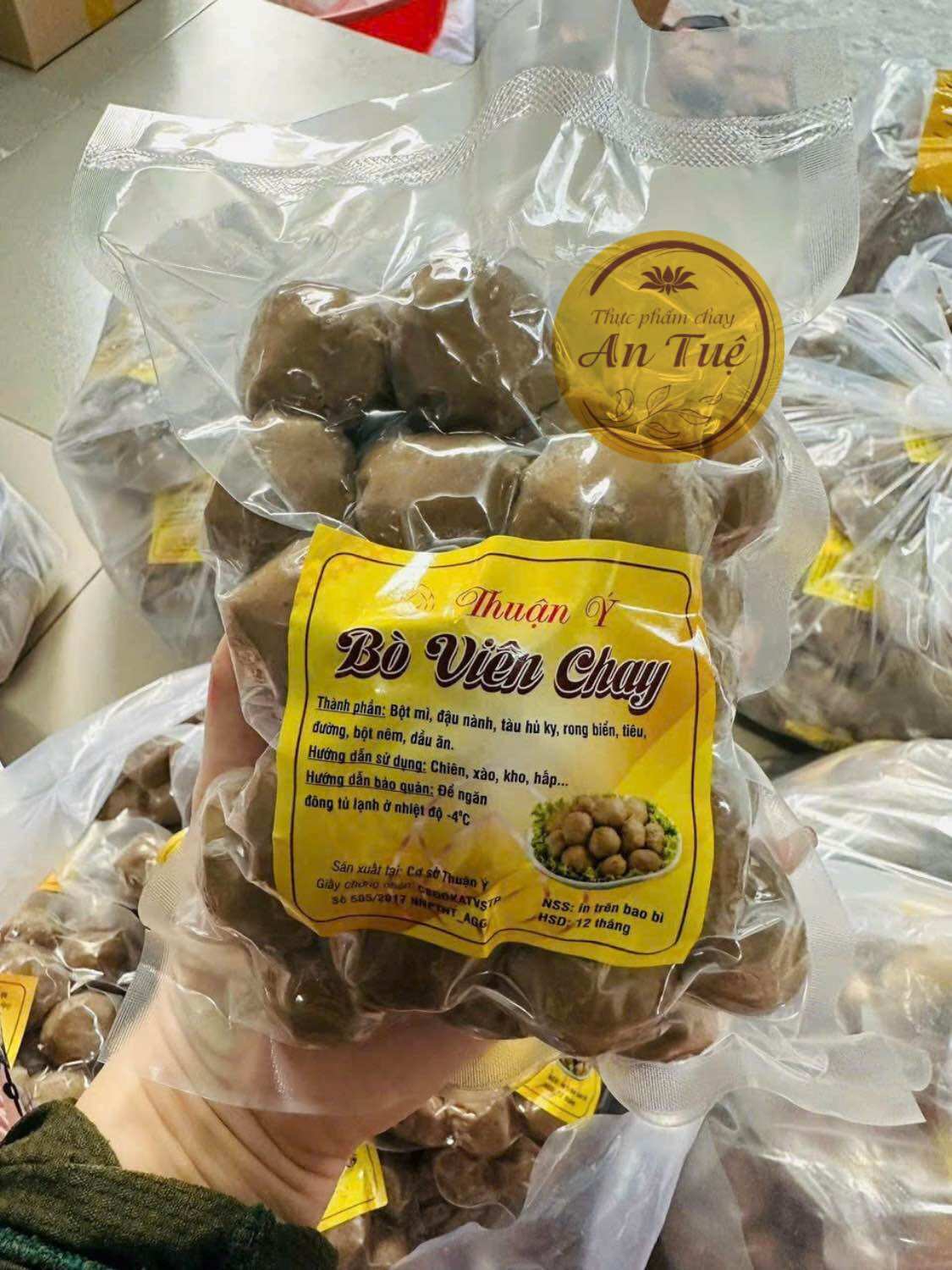 1kg bò viên Thuận Ý chay/ hàng lạnh chỉ ship hoả tốc TPHCM/ TPC AN TUỆ