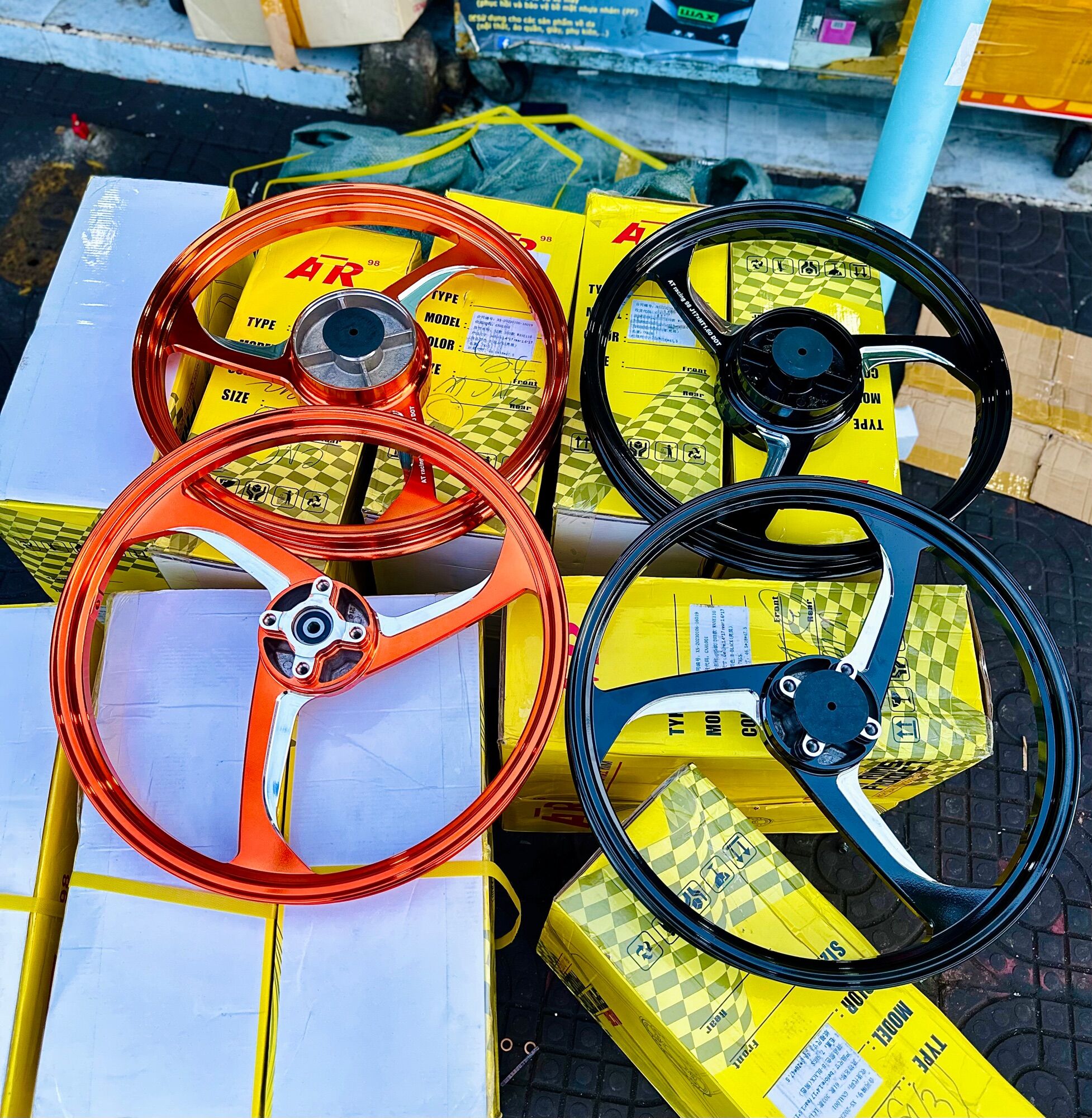Mâm AT 3 Cây CNC Wave Sirus 1.4 1.6