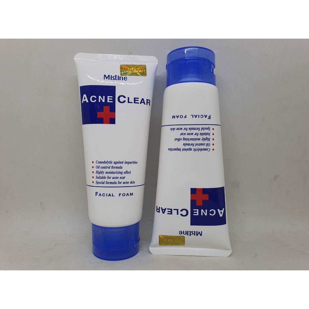 Sữa Rửa Mặt Mistine Acne Scar Clear Oil Blemish Control Facial Foam Thái Lan - 85gr