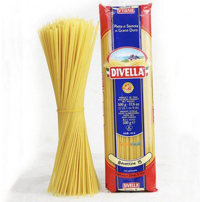 spaghetti divella 500gr - mì ý sợi tròn số 8