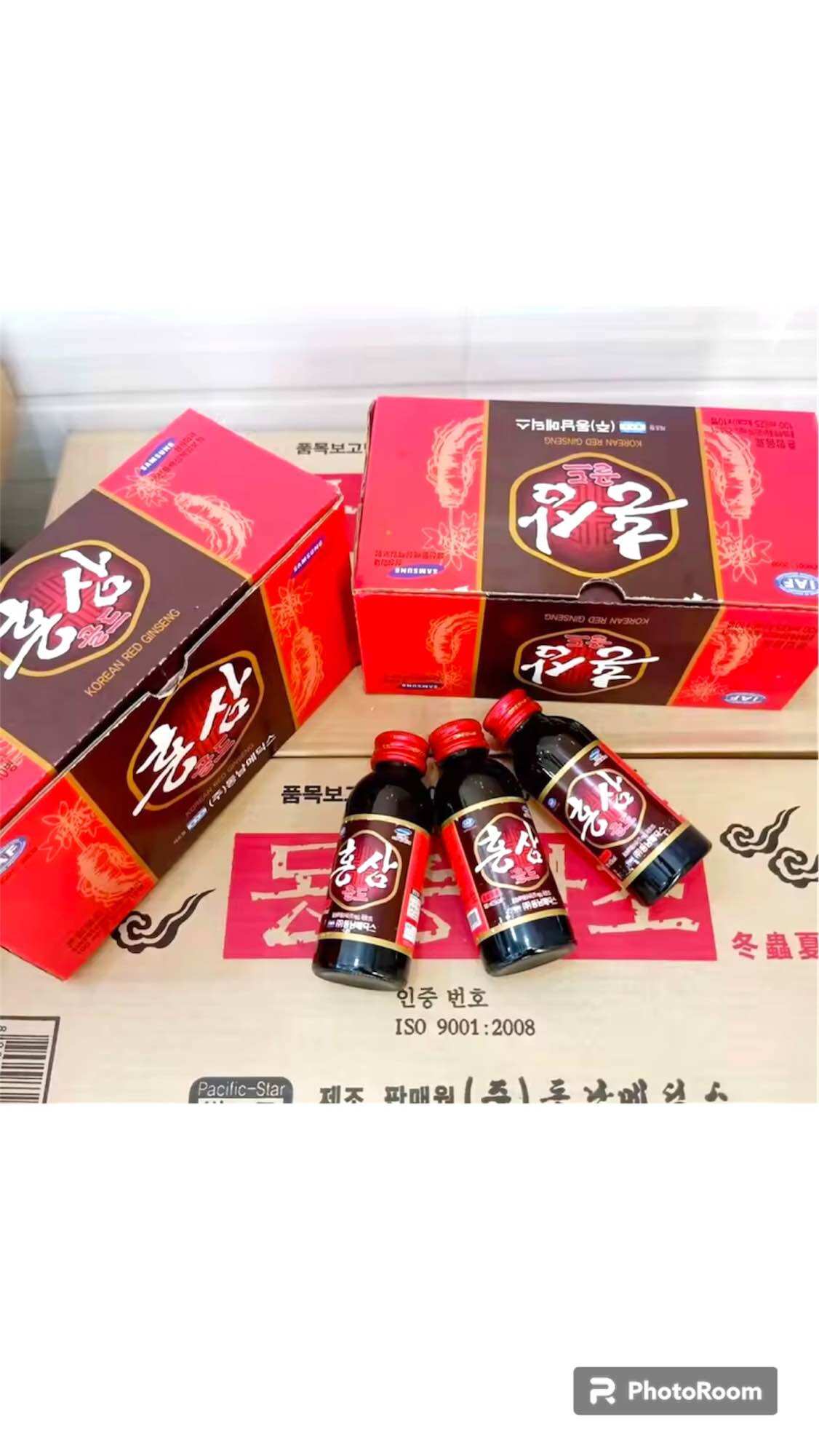 Nước hồng sâm Hàn Quốc hộp 10 chai x 100ml