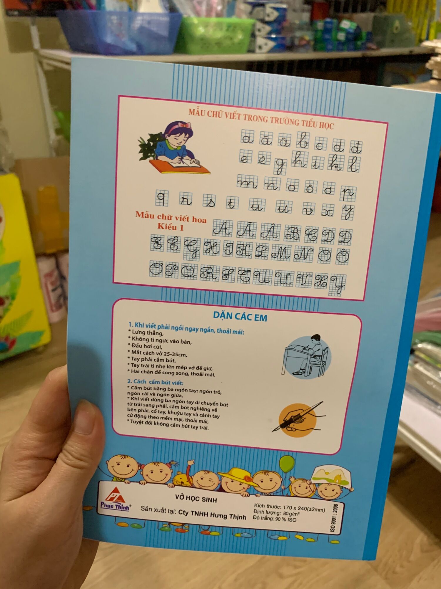 combo 5 vở ô ly 4 ly