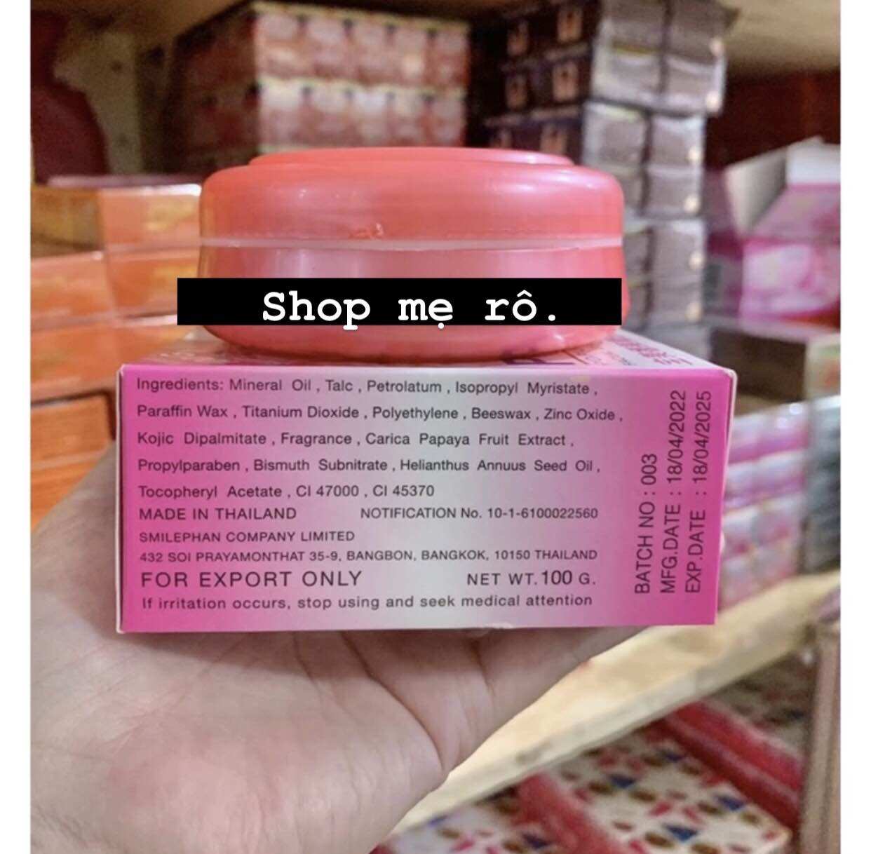 lẻ 1 hủ kem POP trắng da hủ  100g (hàng thường- loại 20