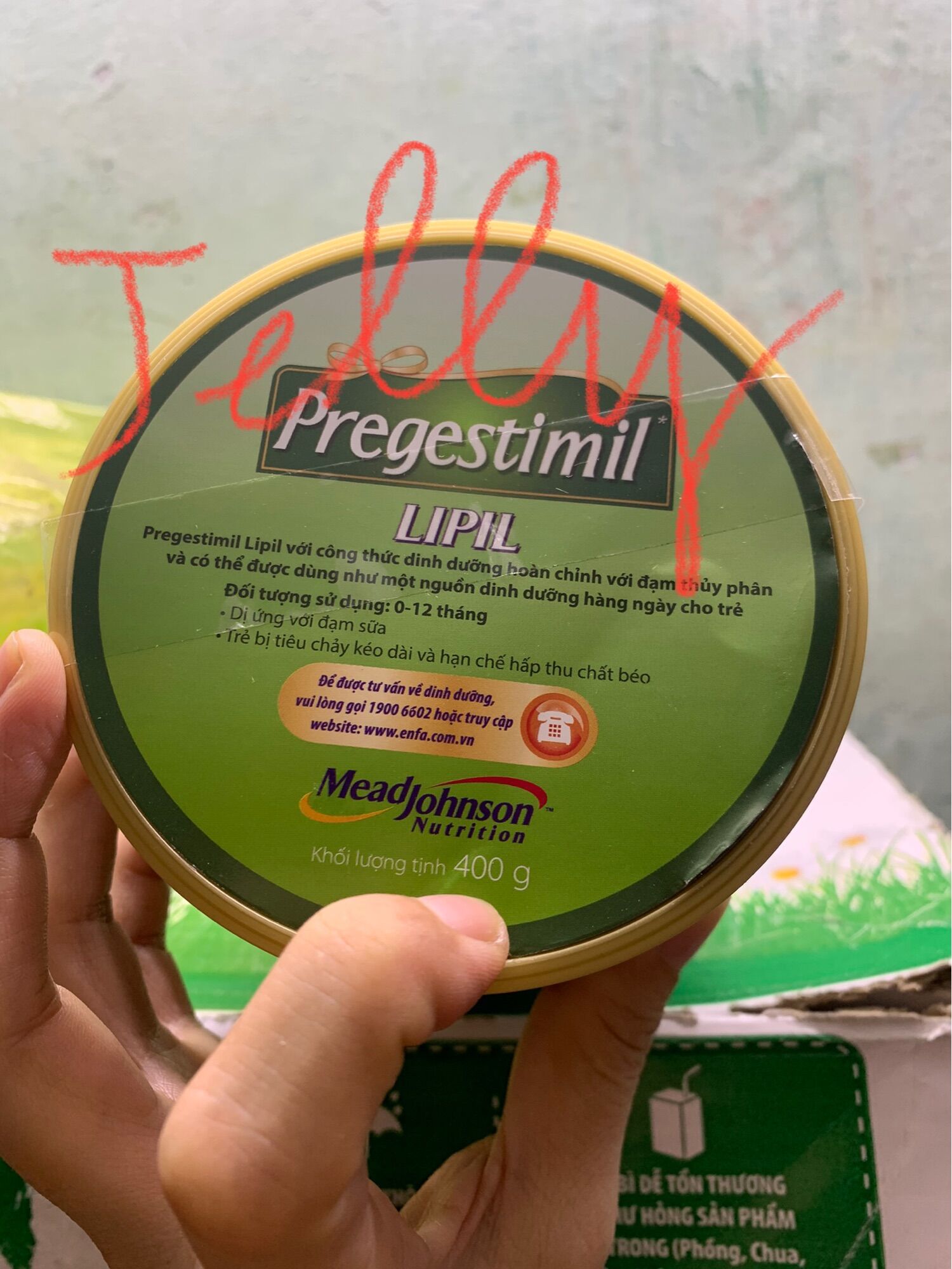 Sữa Pregestimil Lipil 400g Đạm Sữa Bò