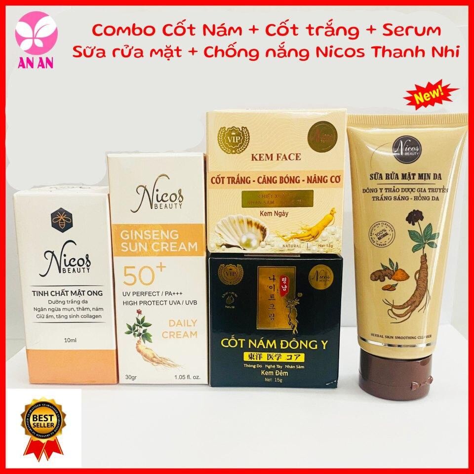 (MẪU MỚI) Cốt Nám Đông Y Nicos (Chính Hãng 100%)- Thanh Nhi (tặng sửa rữa mạt) ừ