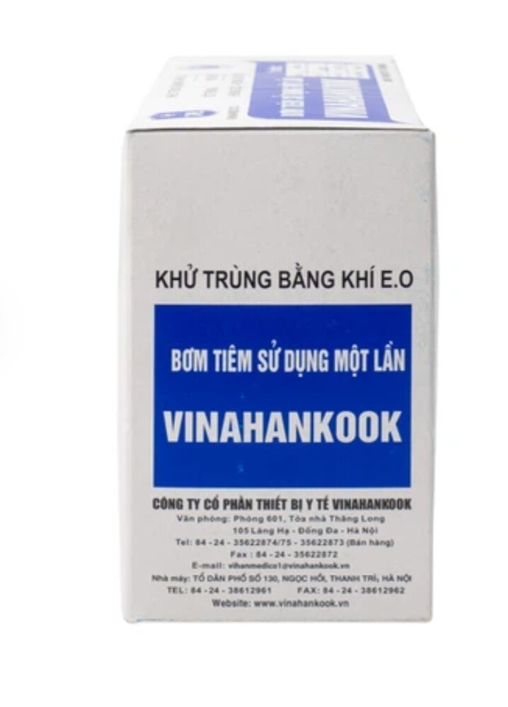 ( Combo 10 Ống bơm kim tiêm 10ml/cc) Bơm Tiêm Vô Trùng 10cc Vinahankook (H/100c)