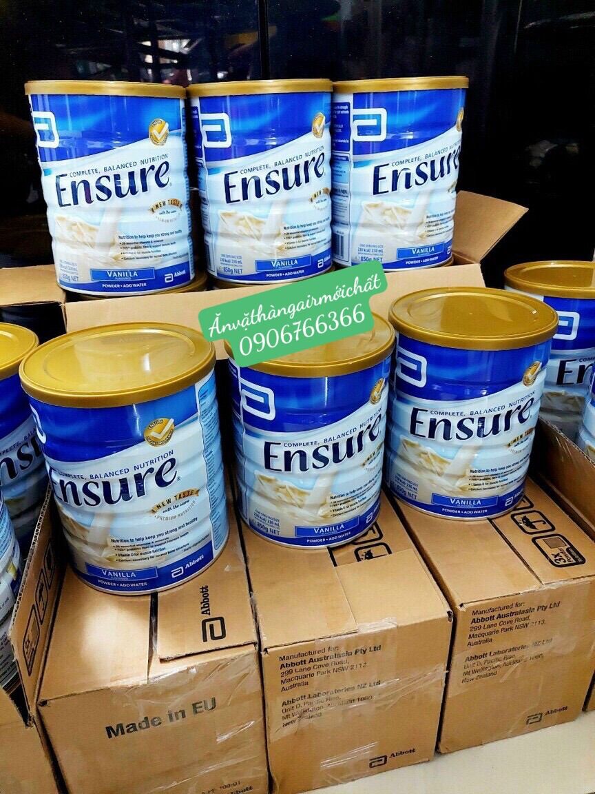 [DATE ĐẸP 04/2026]SỮA BỘT ENSURE ÚC - HỘP 850 Gram