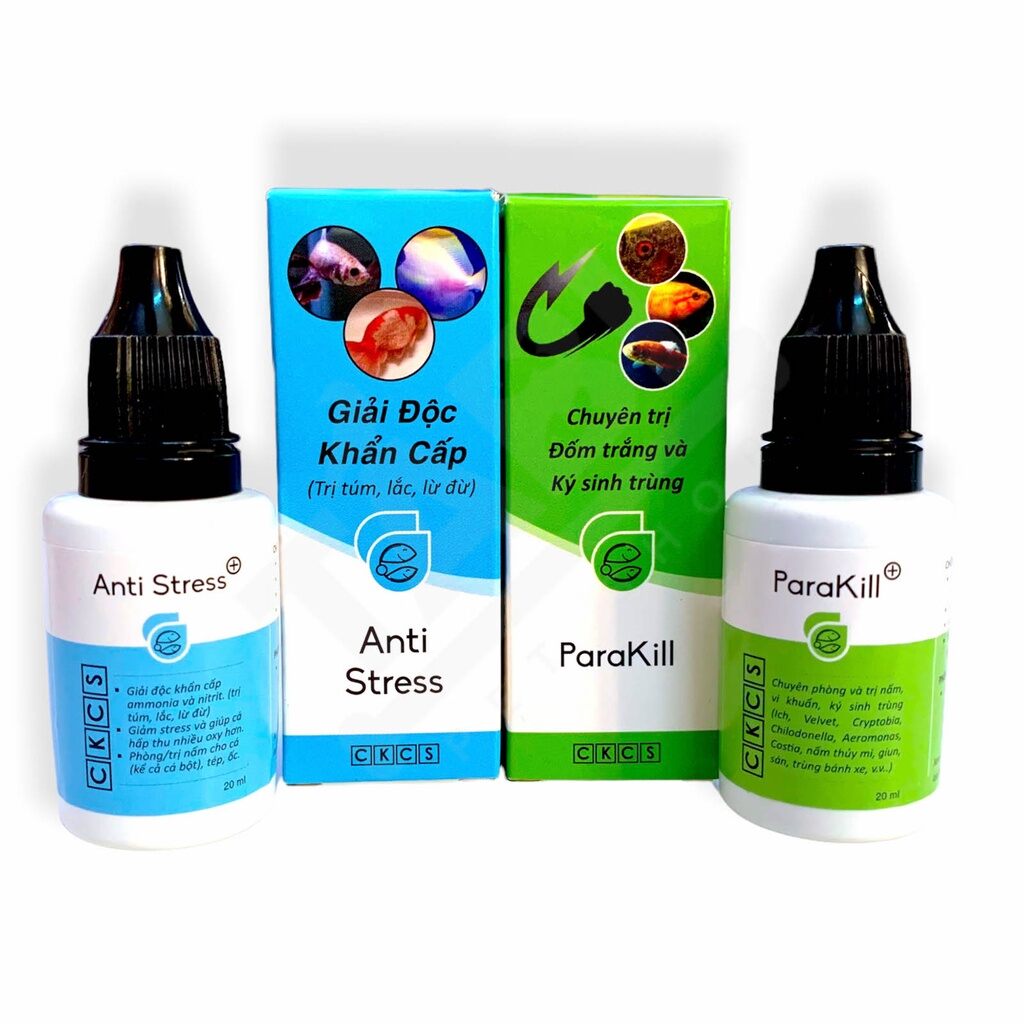 Anti stress & parakill : giúp cá khỏe cá sung