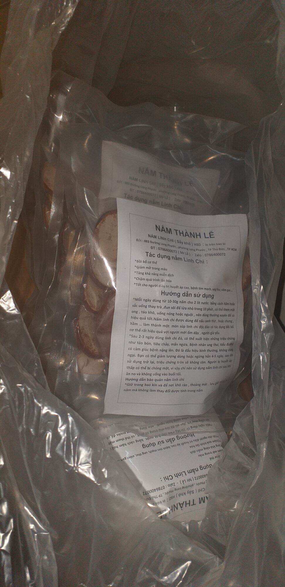Nấm linh chi . túi 200g