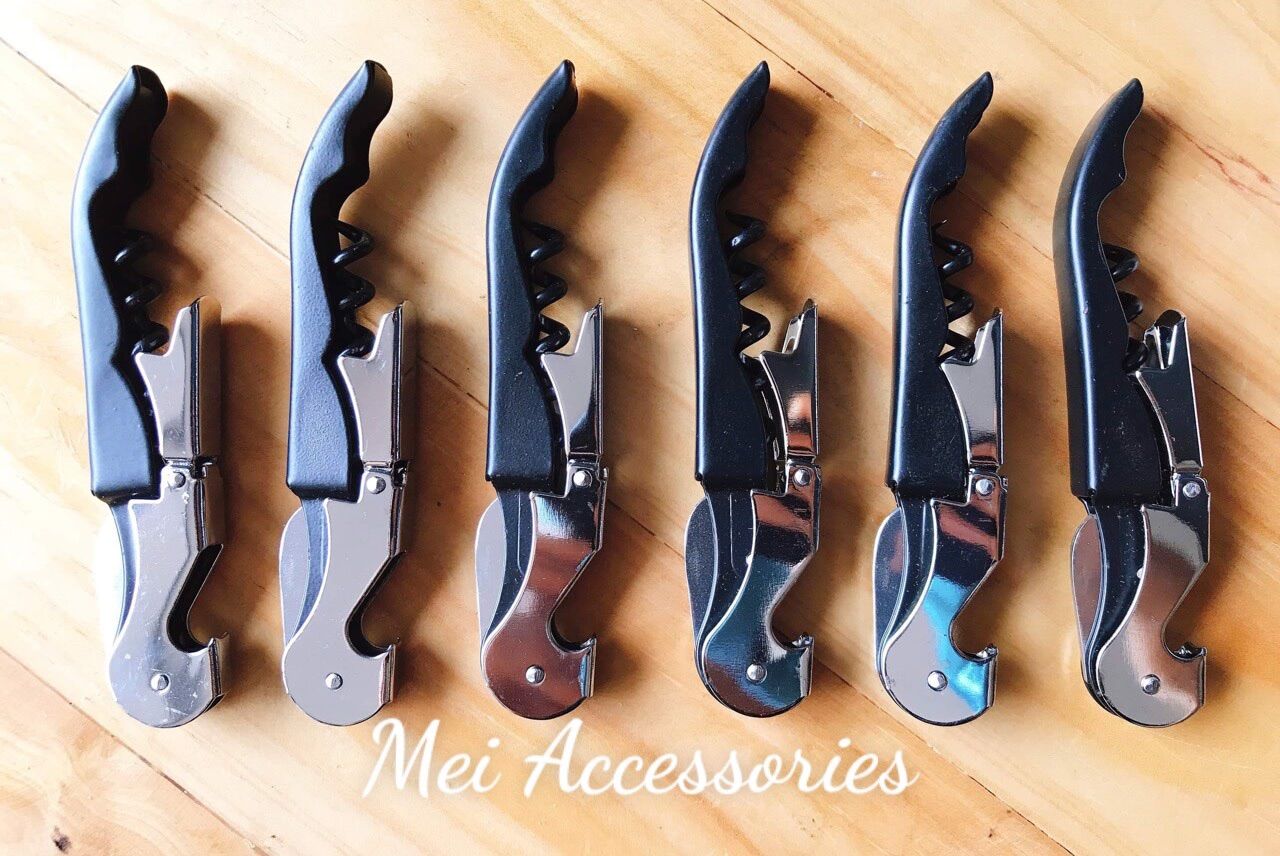 COMBO 5 KHUI MỞ RƯỢU VANG CÁN NHỰA ( ĐEN )