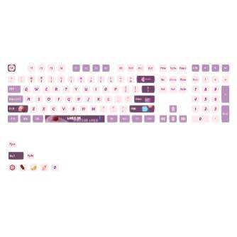 Keycap Akko ASA Pudding Blue Grape Profile dùng trên nhiều layout bàn phím cơ - Polabe Store