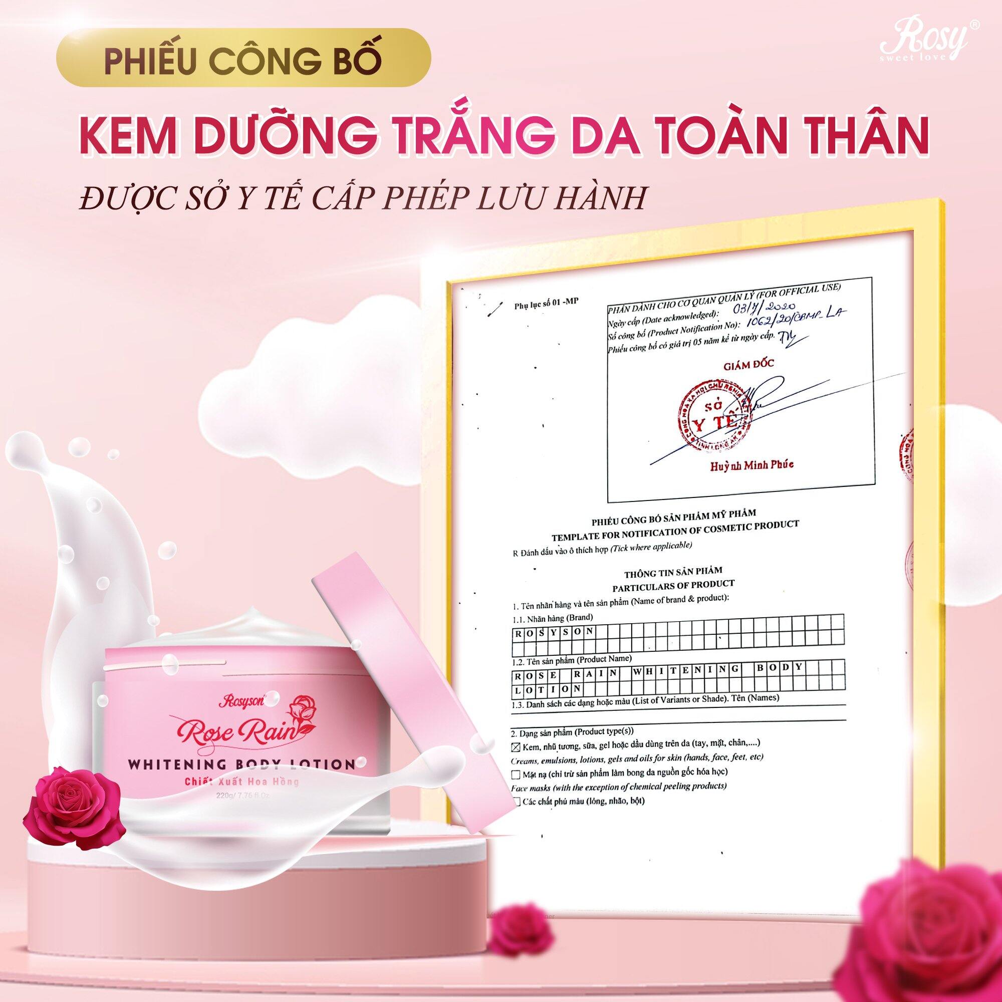 kem body trắng da an toàn mẹ bầu
