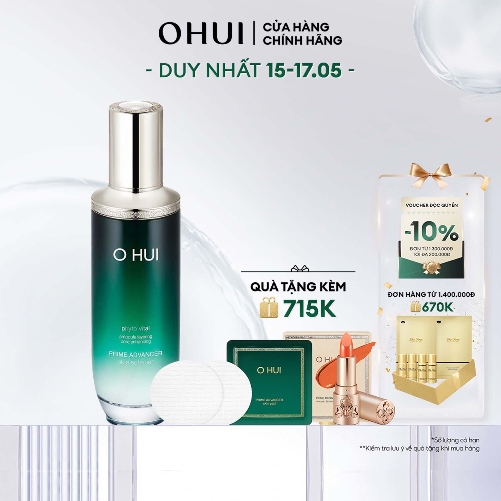 Nước hoa hồng chống lão hoá OHUI Prime Advancer Skin Softener 150ml
