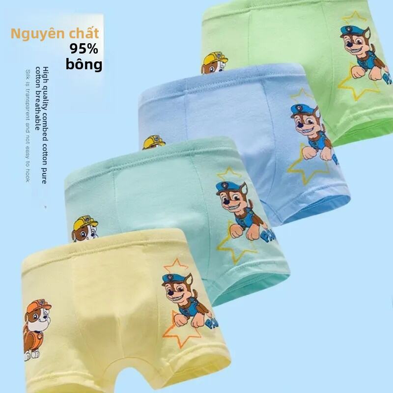 Trẻ Em Cotton Nguyên Chất Quần Lót Quần Short Quần Sịp Boxer Cho Bé Trai Và Bé Gái Mỏng Phong Cách X