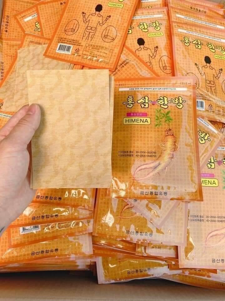 CAO DÁN HỒNG SÂM HIMENA HÀN QUỐC gói 20 miếng