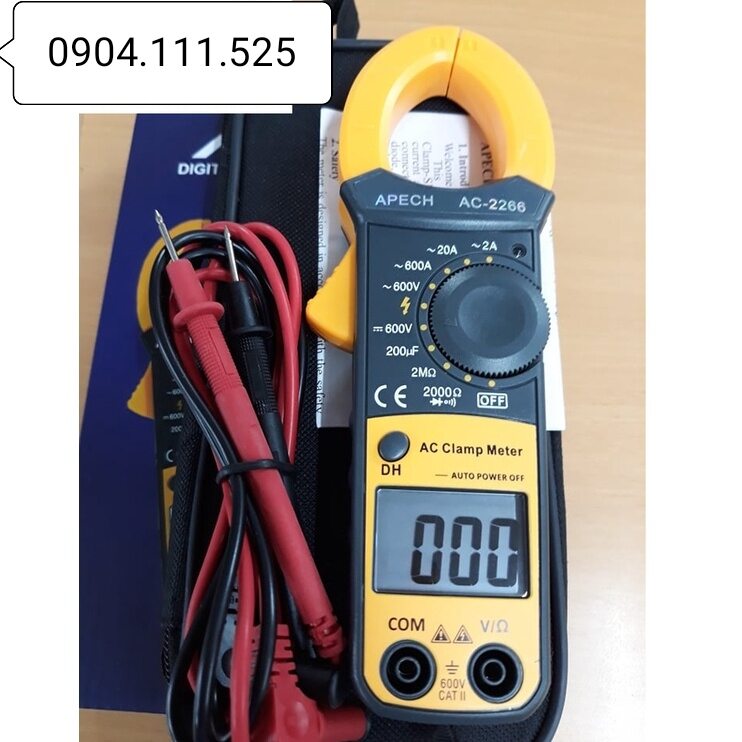 [HCM]Ampe kìm đo dòng AC APECH AC-2266 (600A)