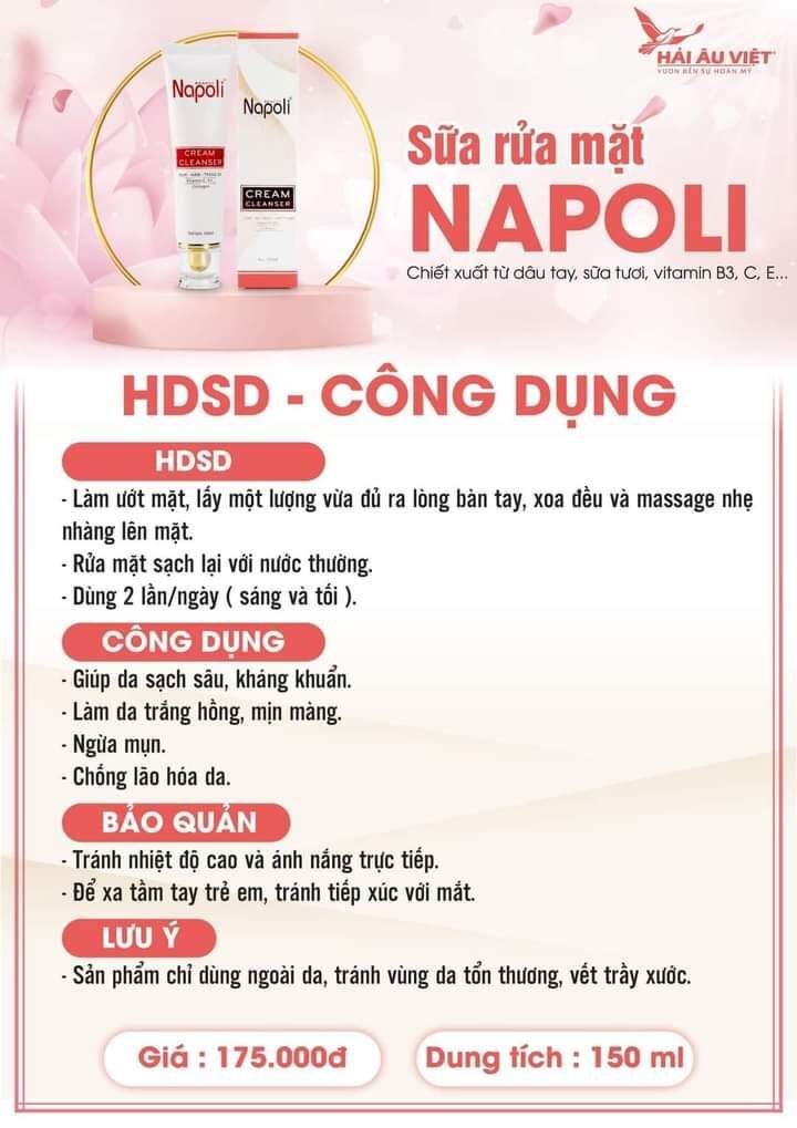 Sữa rửa mặt Napoli