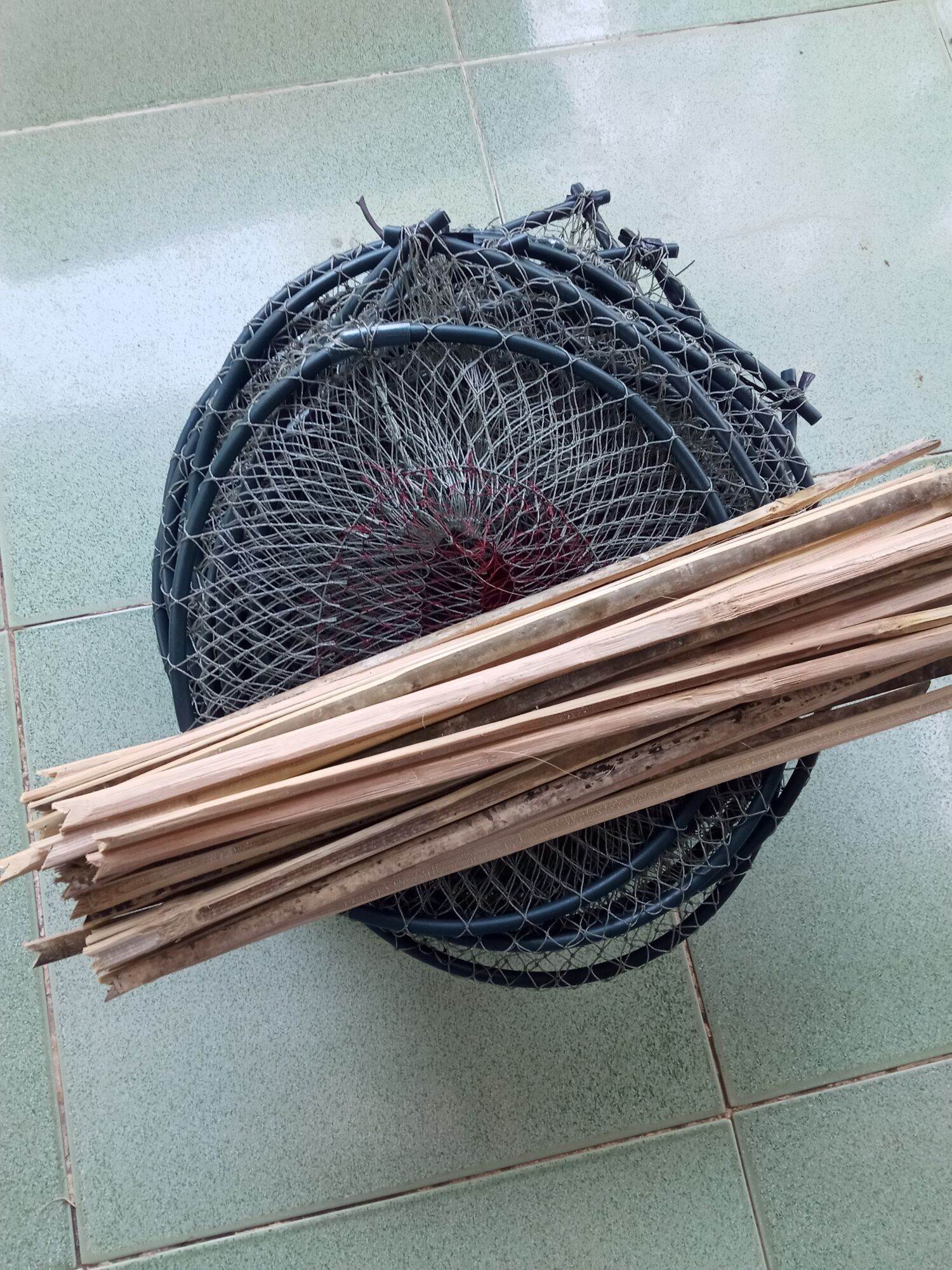 3 cái lờ cá lóc vành nhựa 30×50cm