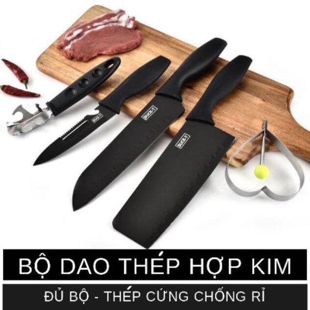 Bộ dao 5 món màu đen Buck Black