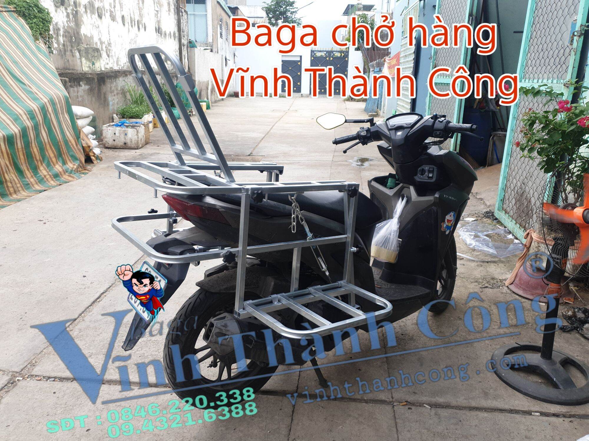 Baga chở hàng có cánh 201 ( baga  2 chắc năng ) Baga xe Vĩnh Thành Công