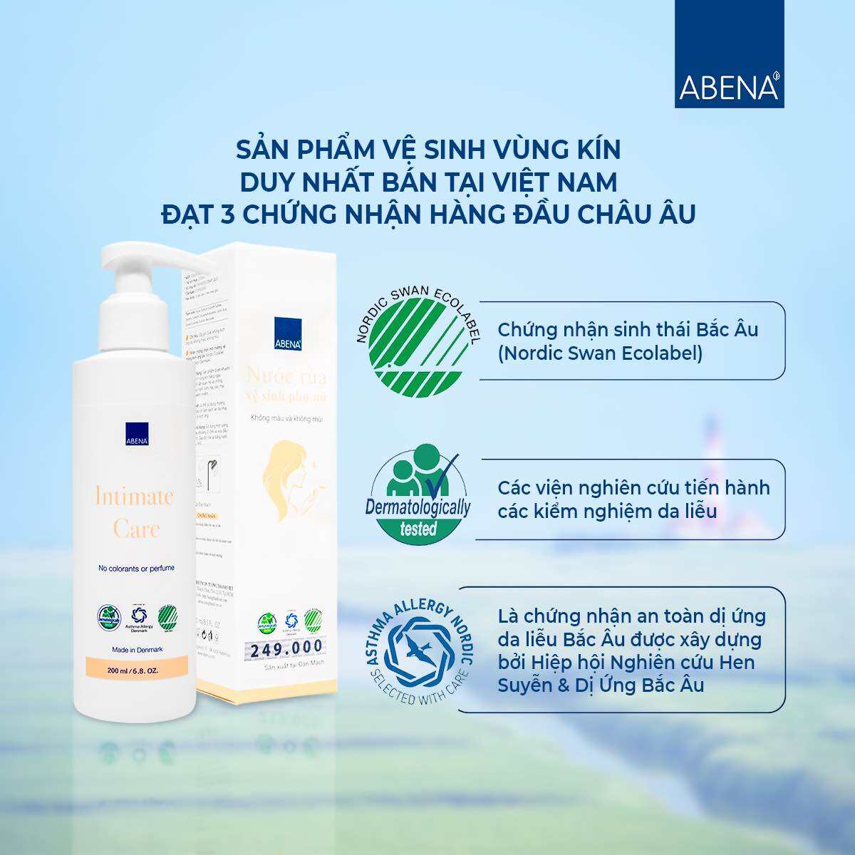 Dung dịch vệ sinh vùng kín Abena intimate Care 