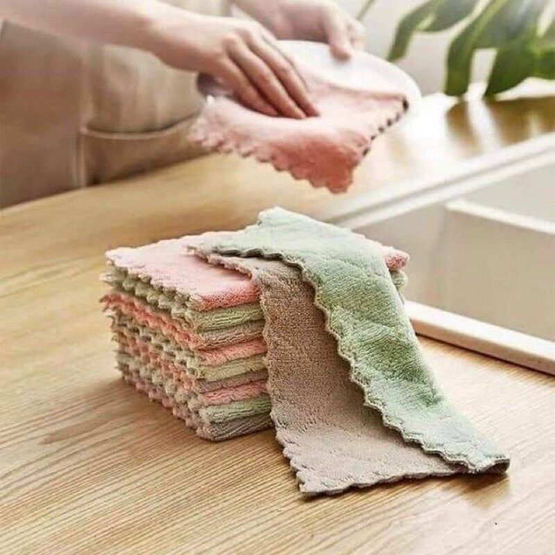 Khăn lau đa năng 2 mặt siêu mềm mịn
